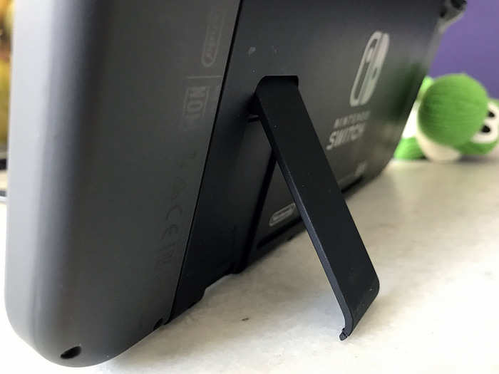 The kickstand on the back of the Switch is flimsy and feels cheap.