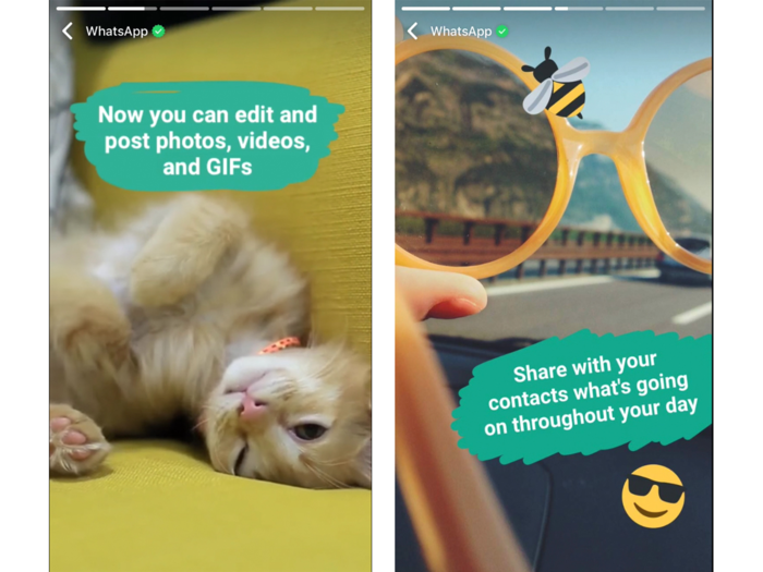 WhatsApp launched an encrypted version of Snapchat Stories