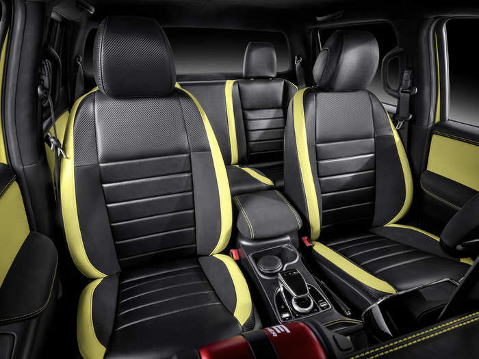 At the same time, the black nappa leather seats offer comfortable accommodations for five.