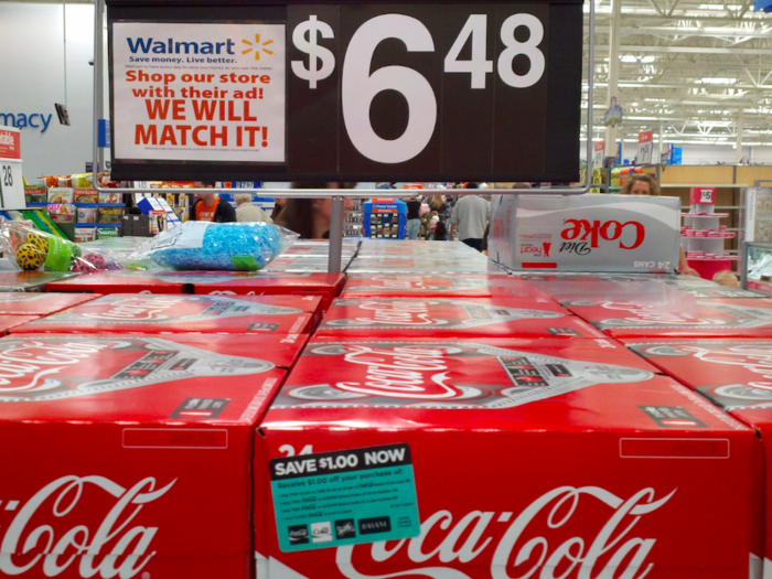 Wal-Mart falsely advertised the price of Coke in New York.