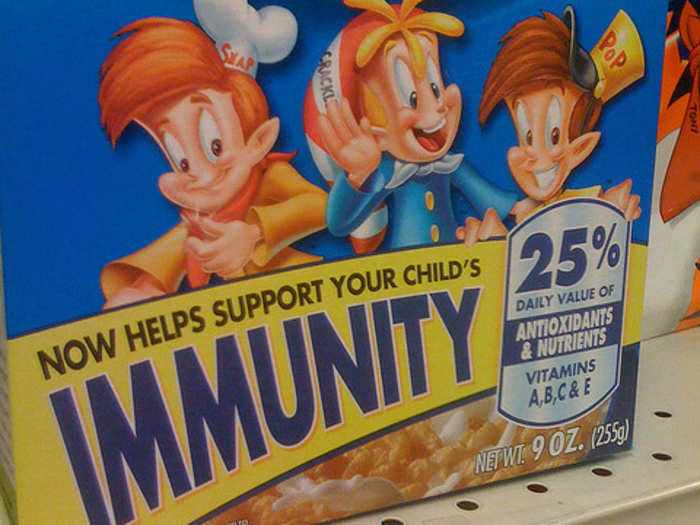 Kellogg said Rice Krispies could boost your immune system.