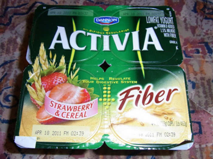 Activia yogurt said it had "special bacterial ingredients."