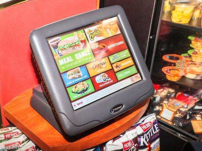 We snap out of our soda stupor to order at another automated food kiosk to sample Sheetz