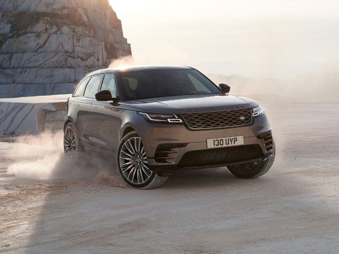 Up front the Velar features the brand