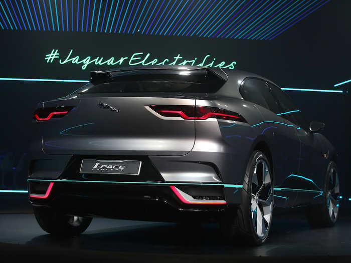 The I-PACE comes with a rear spoiler...