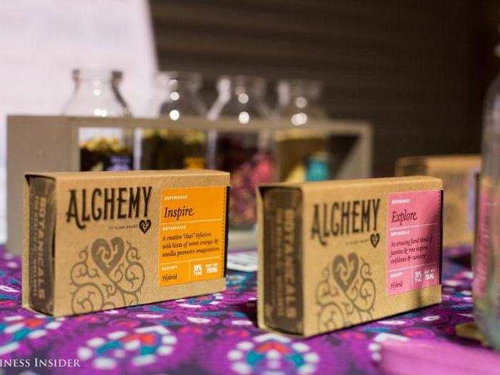 When I arrived at a top-secret warehouse location in San Francisco, I was greeted by a vendor from Alchemy, a company that makes marijuana vape pens. Their devices use cartridges filled with potent marijuana oil and botanicals for soothing aromas.