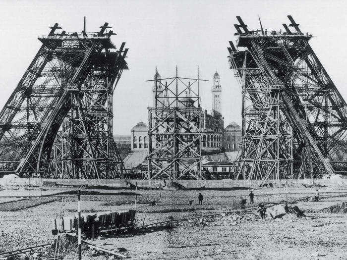 Approximately 300 workers were hired to work on the intricate structure.