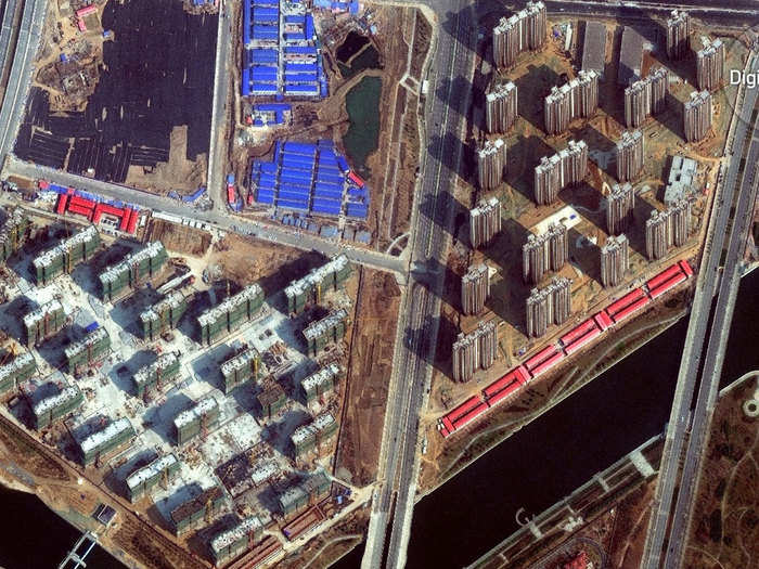 Once called a ghost city, Zhengdong is reportedly doing quite well. Still, the city is building new skyscrapers by the dozens.