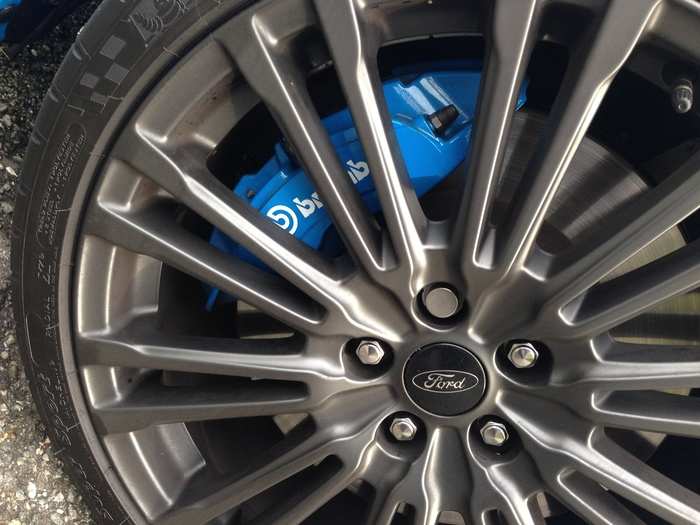 Brembo brakes provide the stopping power.