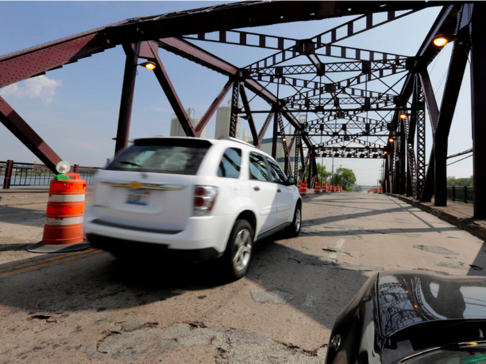 And of the more than 612,000 bridges in the US, more than 56,000 of them are structurally deficient.