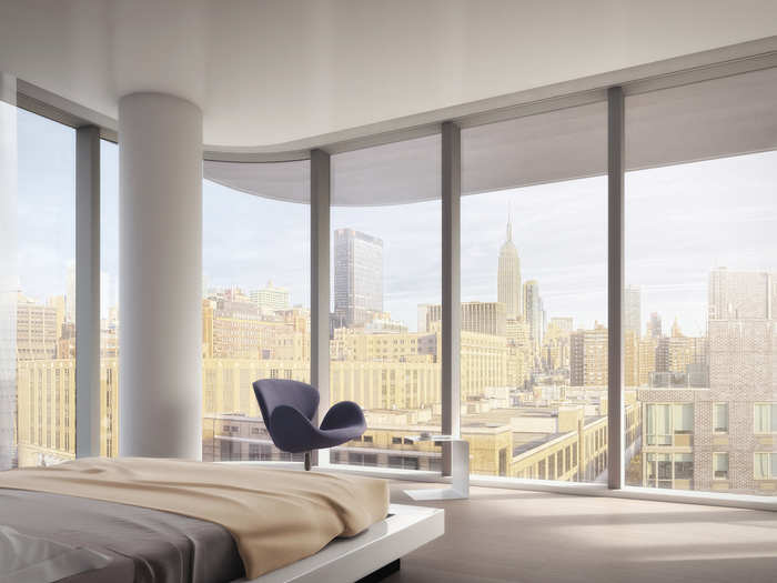 The apartments will range from about 1,700 to 6,600 square feet, with two to five-bedroom layouts. All of the ceilings will stretch over 10 feet high.