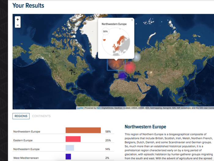 Once I hovered, I got a different picture of my results, with Sweden and Norway highlighted. But the Mediterranean results were still throwing me off. It wasn