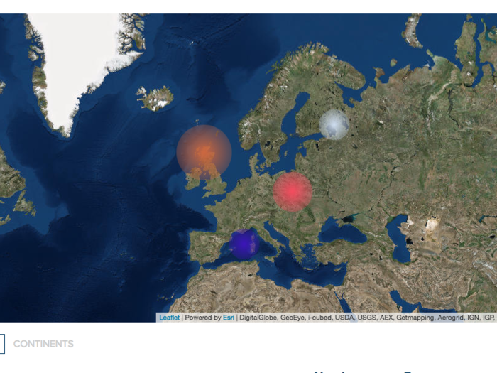 Then, I went into my regional ancestry report, spanning back 500 to 10,000 years. The dots of purple, pink, and orange did NOT look like what I had expected.