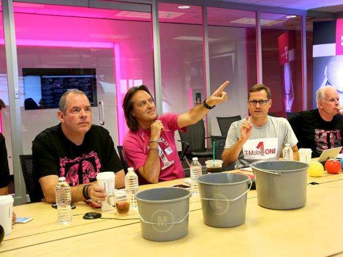 Legere made sure that his transformation of T-Mobile included getting his leadership team to follow his lead. Their meetings don