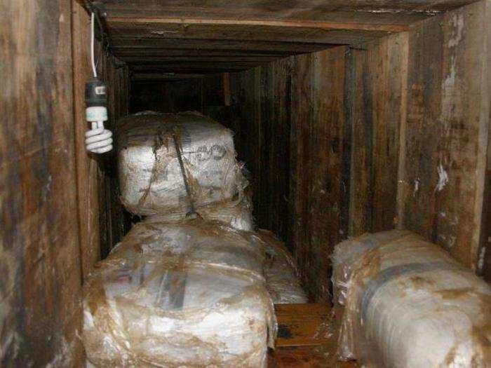 The tunnels have been used for a variety of contraband, but they are most suited to marijuana smuggling. Bulky and odorous, marijuana shipments are more troublesome to take through customs on the ground.