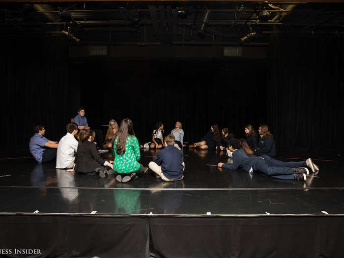 A drama class met in the 350-seat theater. This year