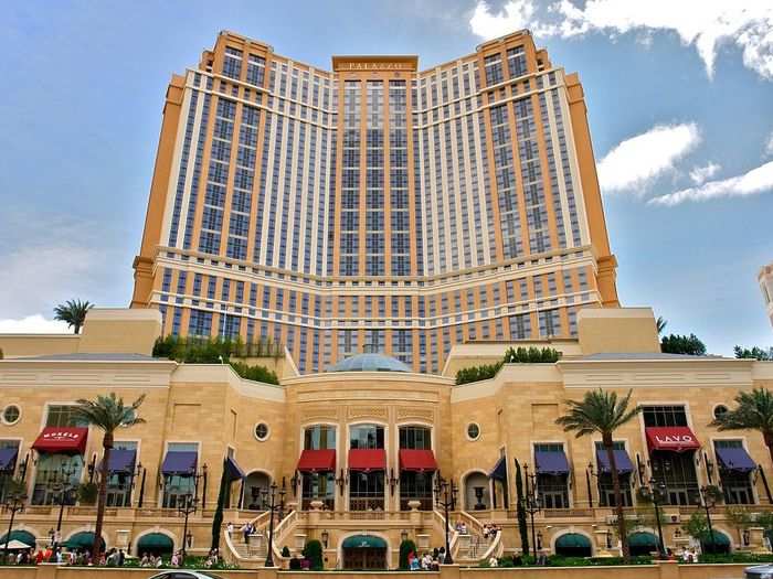 Built in 2007, the $2.05 billion Palazzo Casino is on the Las Vegas Strip.