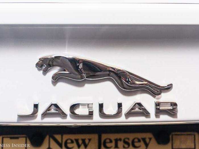 The leaping cat, sometimes seen as a hood ornament, here is transformed into a badge.