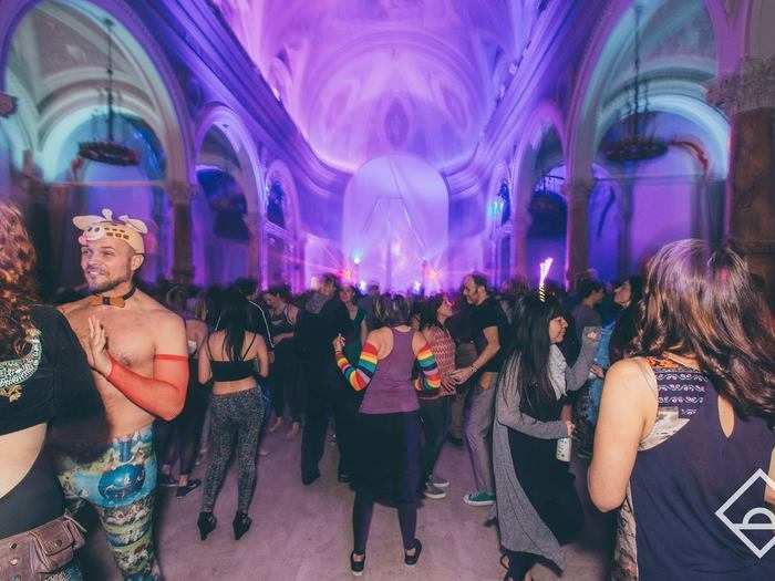 In March, Daybreaker, an event series featuring drug-free, device-free morning raves around the world, turned the church into a club for its first-ever evening dance party.