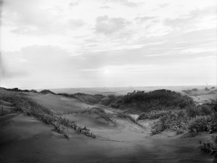 At the time, sand dunes stretched for about seven miles from east to west.