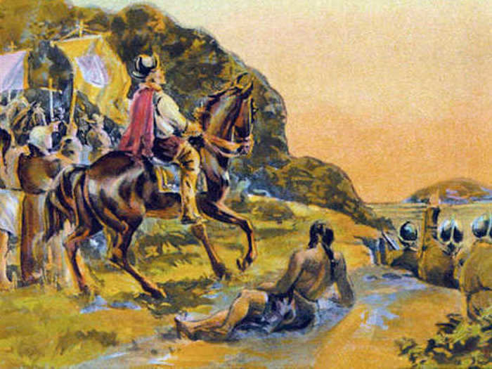 A group of Spanish explorers, led by Don Gaspar de Portolà, arrived there in 1769. This was the first documented European visit to the San Francisco Bay.