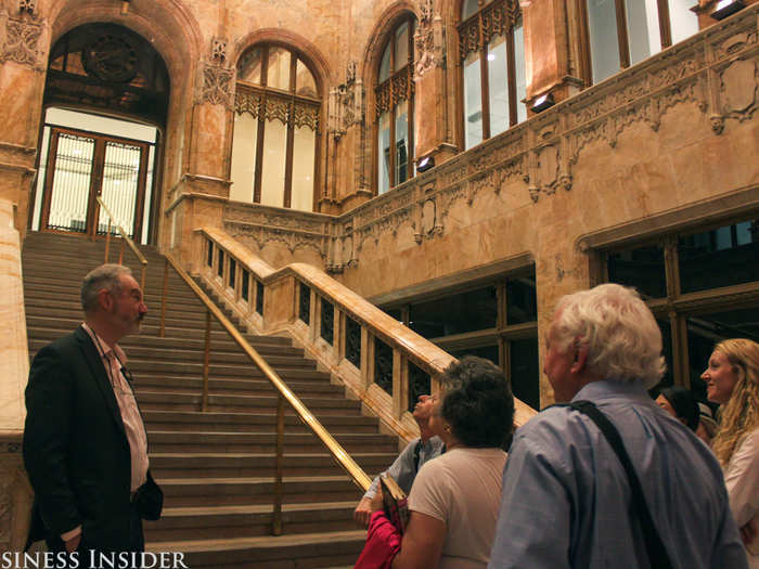 Once inside, we were greeted by our tour guide, Roy Suskin, who serves as the building