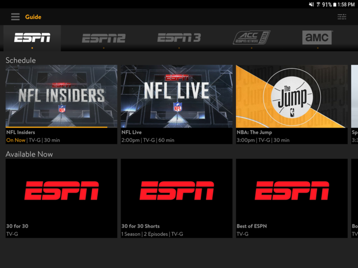 Only 3 major services let you stream live TV over the internet - here