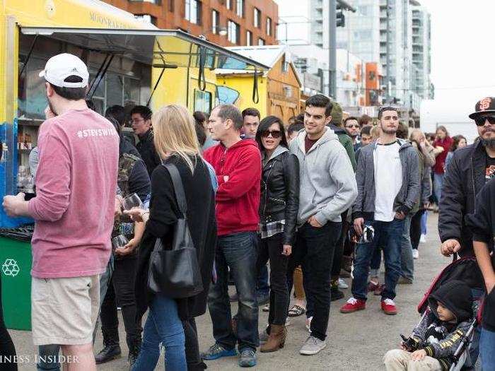 Poke Delish serves up fresh, customized poke bowls out of its restaurant in San Francisco. Its food truck drew hour-long lines all day (which I was not brave enough to join).