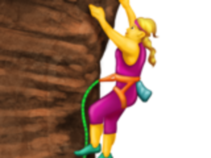 35. Woman Climbing