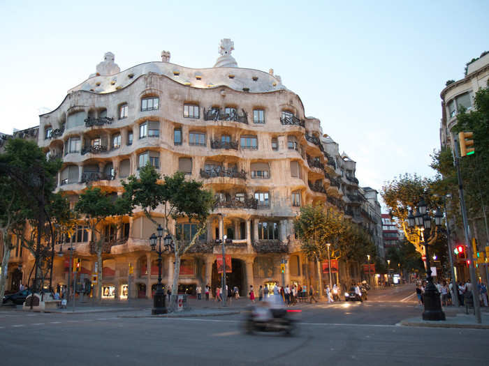 Casa Mila in Barcelona, Spain.