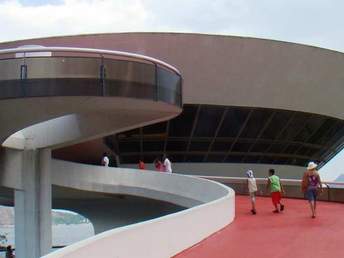 The Niterói Contemporary Art Museum (MAC) in Rio de Janeiro, Brazil