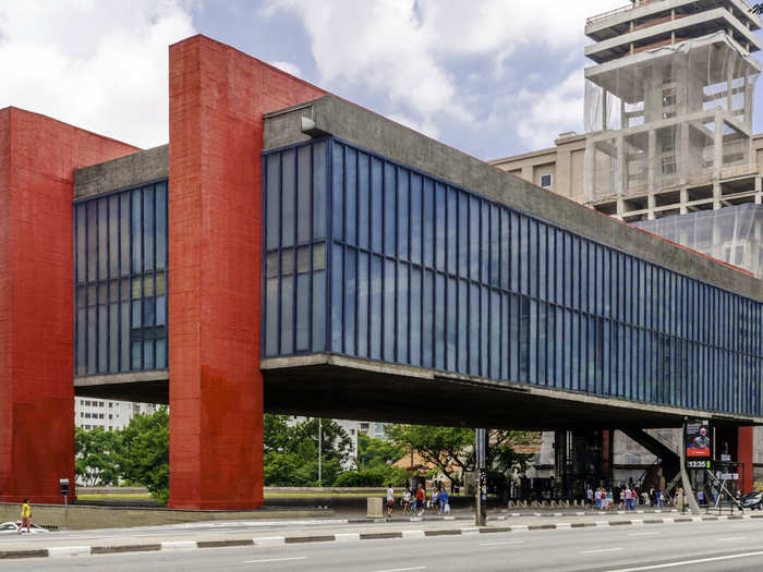 The São Paulo Museum of Art in São Paulo, Brazil.