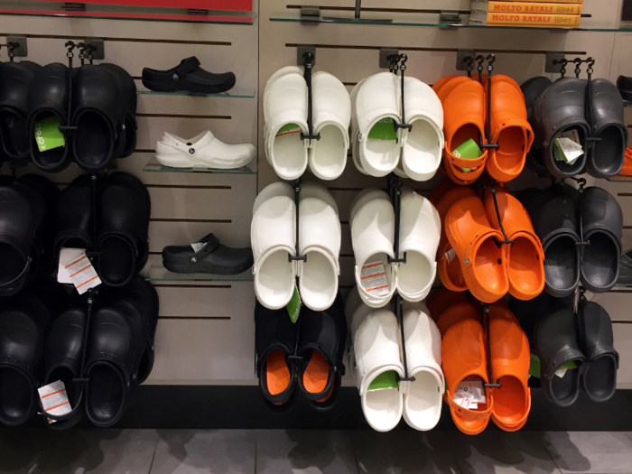 And, Crocs is closing 160 locations.