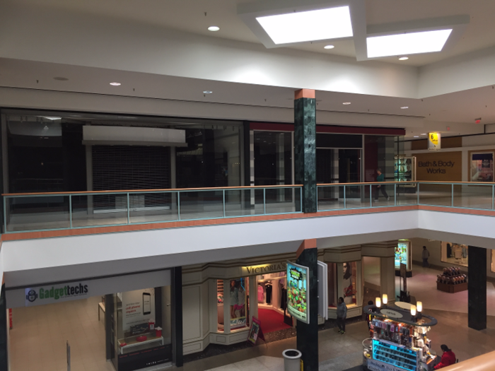 Regency Square Mall in Richmond, Virginia is still open — but a number of shops have gone dark as retailers have closed their stores.