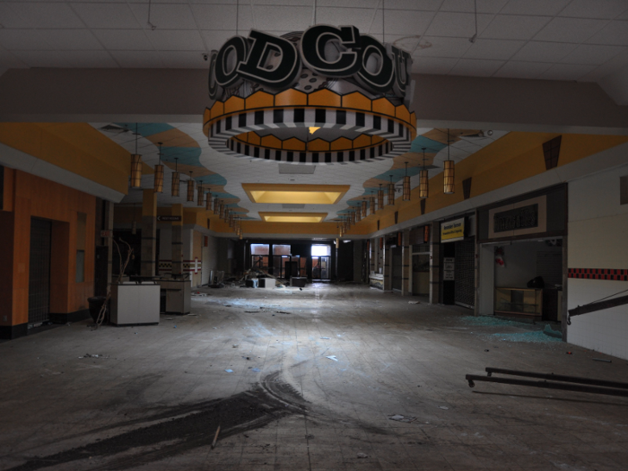 While abandoned malls are spooky, shopping centers in their death throes are scary in a different way.