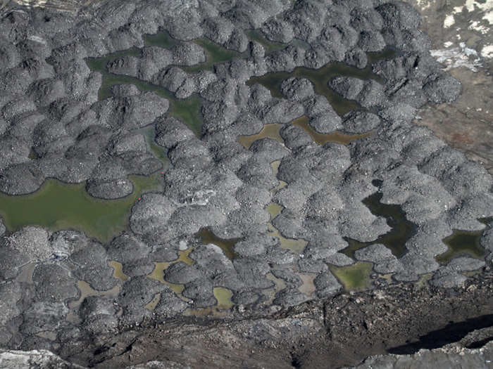 Here are some small piles of coke.