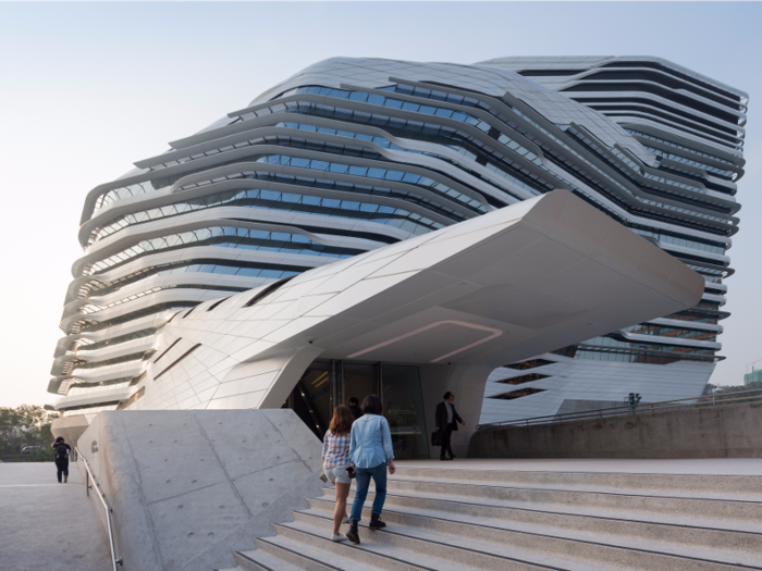 With Hong Kong Polytechnic University, the late Zaha Hadid did what she could only ever do — turn the hard, clean lines of modernism into something organic.