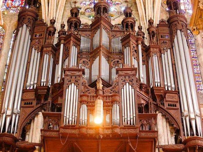 ... and the stunning organ inside.