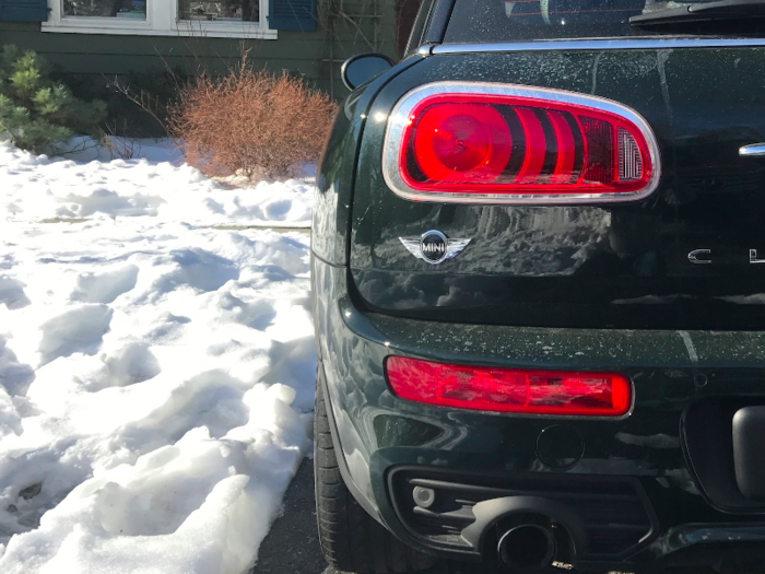 MINI badging is modest on the exterior.