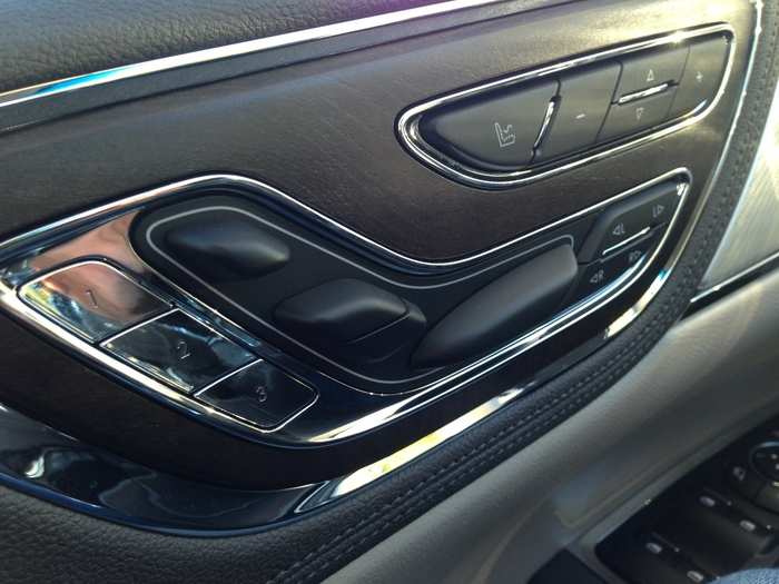 Wood trim is subdued, but it exudes quality. You could be excused for thinking you had been transported into a Bentley.