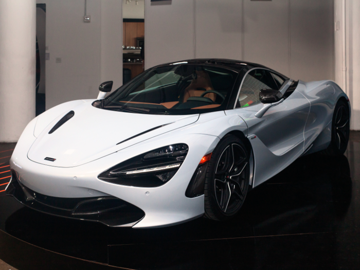 The car boasts a top speed of 212 mph and can reach 60 mph in 2.8 seconds. The 720S will cost around $290,000, according to Bloomberg.