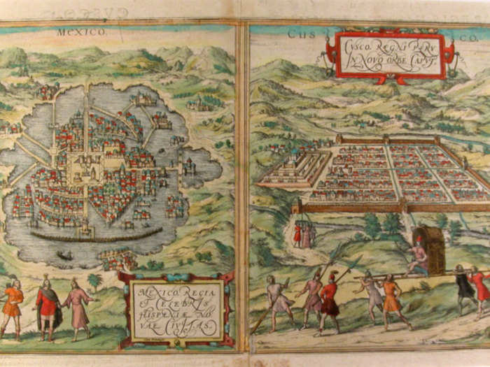 Spanish explorer Hernán Cortés landed there in 1519, and conquered it soon after. Tenochtitlán was renamed "Mexico" in the 15th century, because the Spanish found it easier to pronounce.