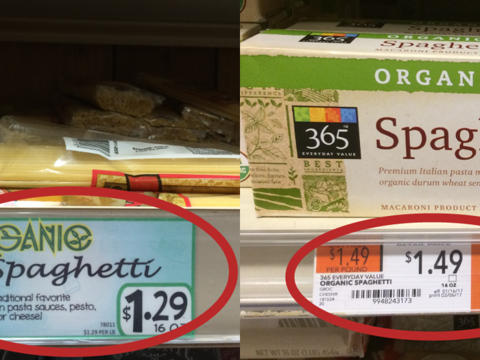 Organic spaghetti