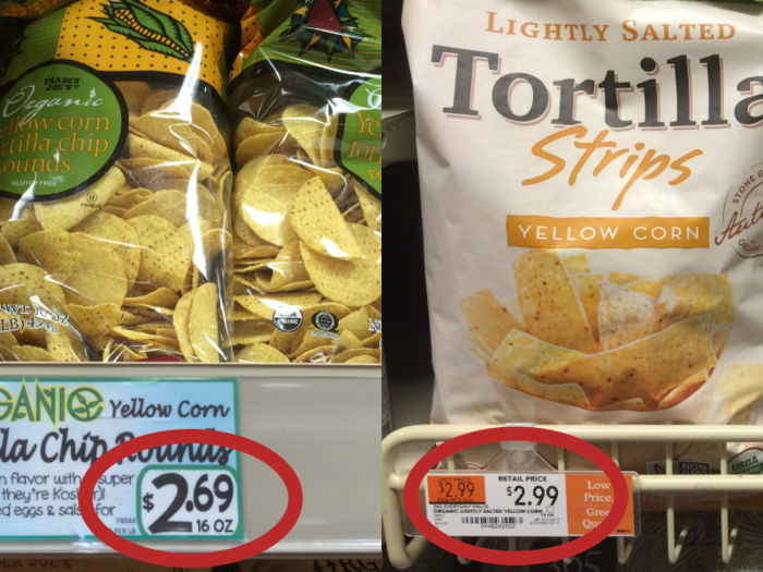 Organic white tortilla chips