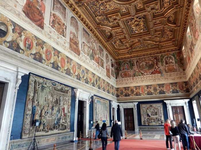 Current Italian President Sergio Mattarella has opened the 1,200-room, 16th-century palace to the public, as it houses temporary and permanent art exhibitions.