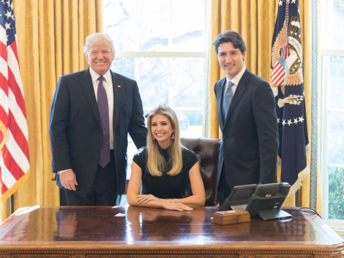 Canadian PM Justin Trudeau comes to Washington to announce the Canada-US Council for Advancement of Women Entrepreneurs and Business Leaders.