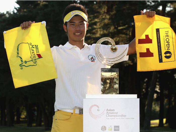 Hideki Matsuyama in 2010 (age 18)