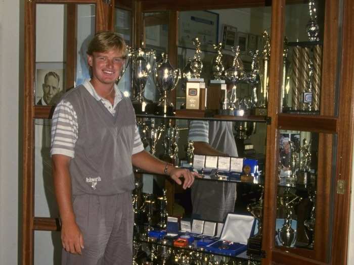 Ernie Els in 1990 (age 20).