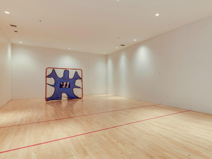 ... and a racquetball court in another.