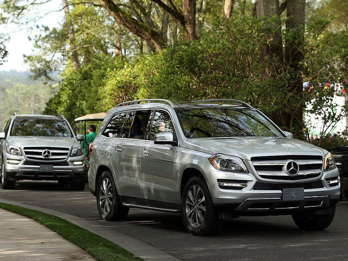 Players are given brand new Mercedes for use during the week.